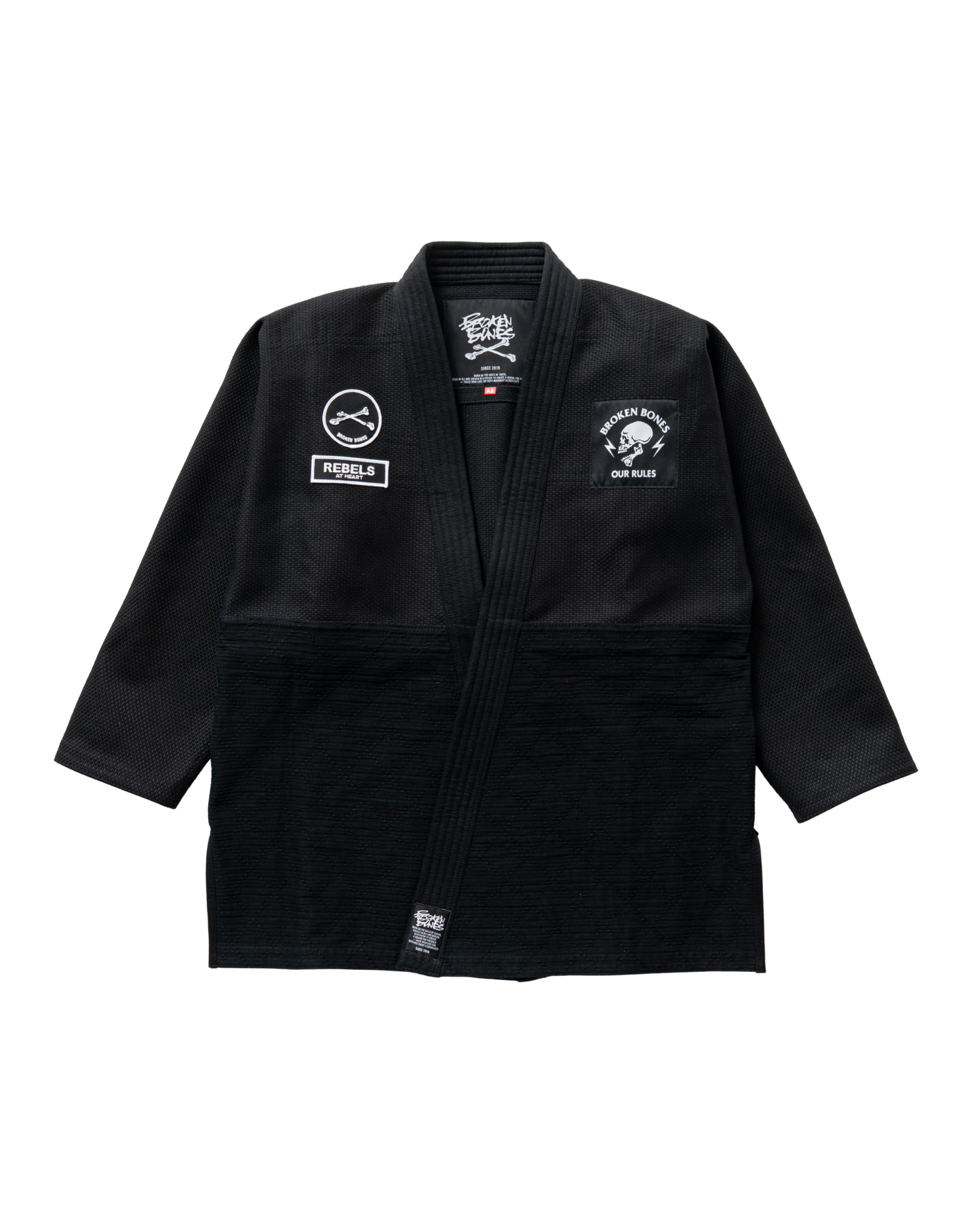 Cross Bone Kimono - Black