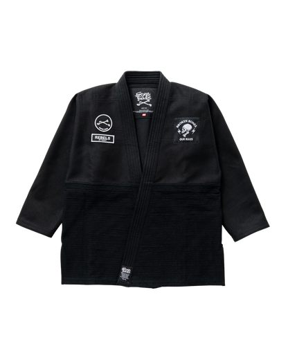 Cross Bone Kimono - Black