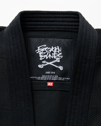 Cross Bone Kimono - Black