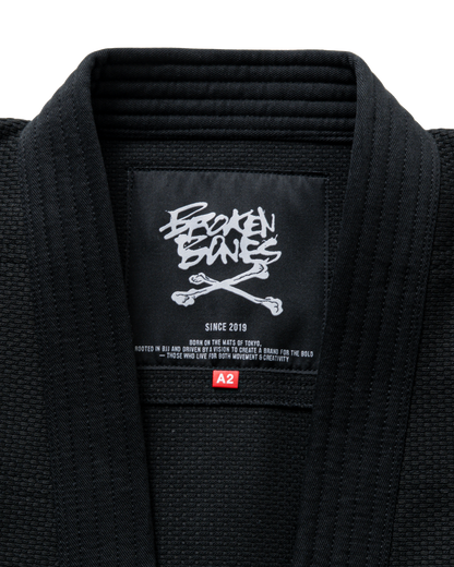 Cross Bone Kimono - Black