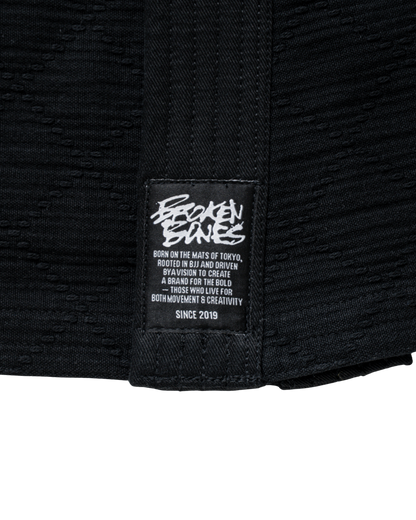 Cross Bone Kimono - Black
