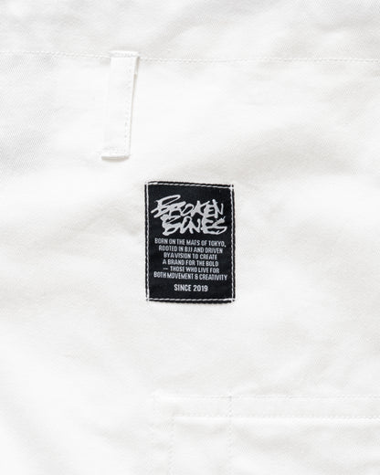Cross Bone Kimono - White