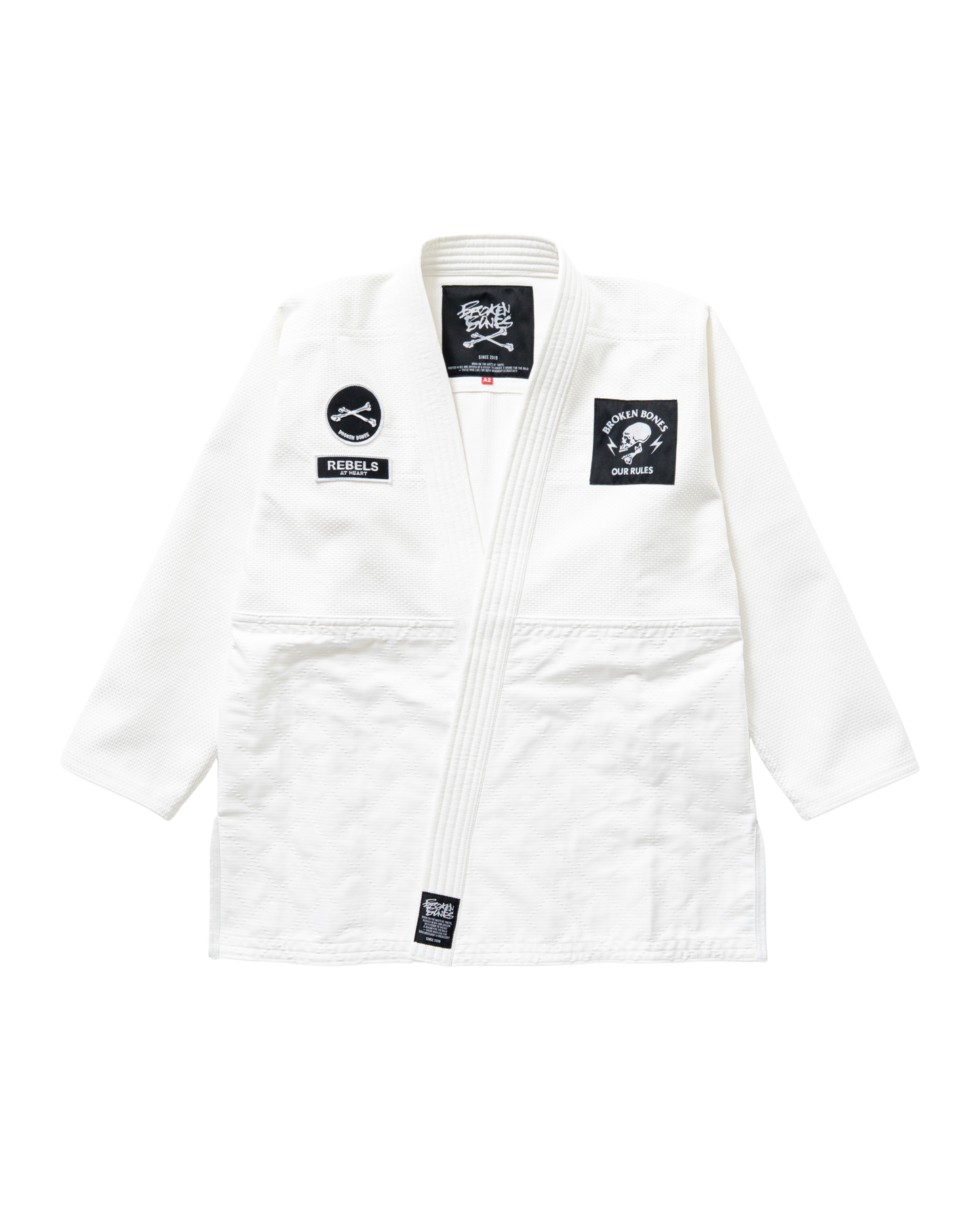 Cross Bone Kimono - White