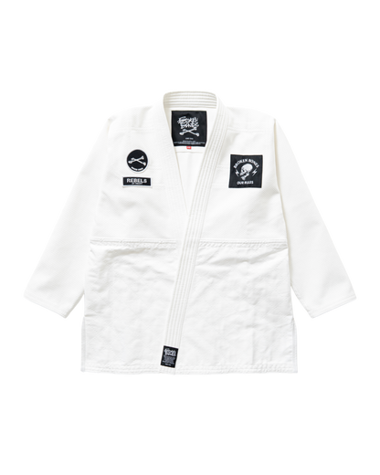 Cross Bone Kimono - White