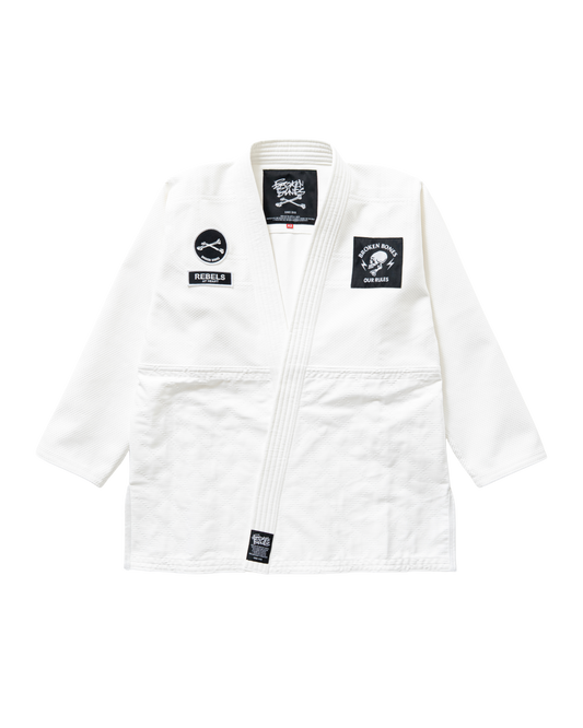 Cross Bone Kimono - White