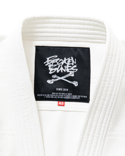 Cross Bone Kimono - White
