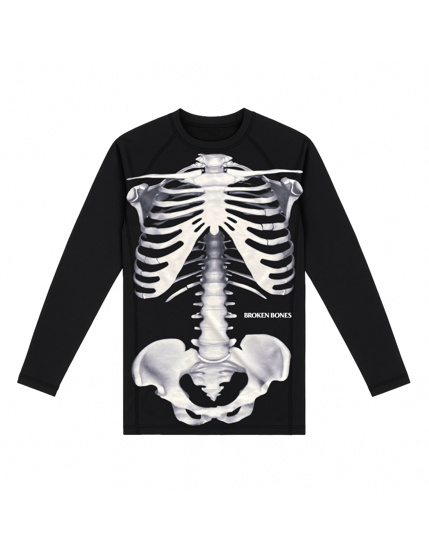 Skeleton Rash Guard L/S - Broken Bones Inc.