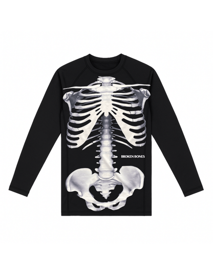 Skeleton Rash Guard L/S - Broken Bones Inc.