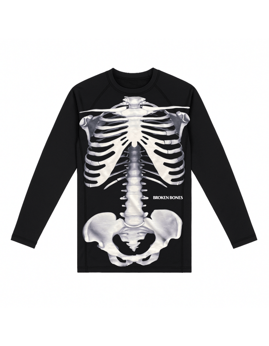 Skeleton Rash Guard L/S - Broken Bones Inc.