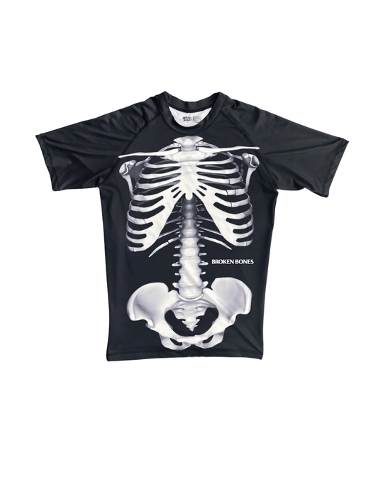 Skeleton Rash Guard S/S - Broken Bones Inc.