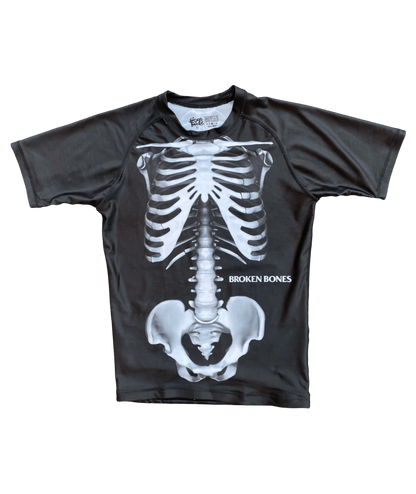 Skeleton Rash Guard S/S - Broken Bones Inc.