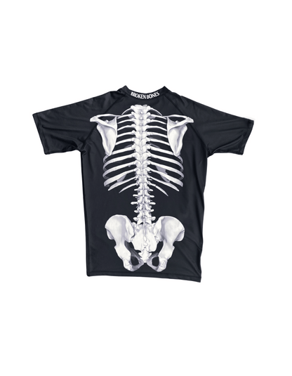 Skeleton Rash Guard S/S - Broken Bones Inc.
